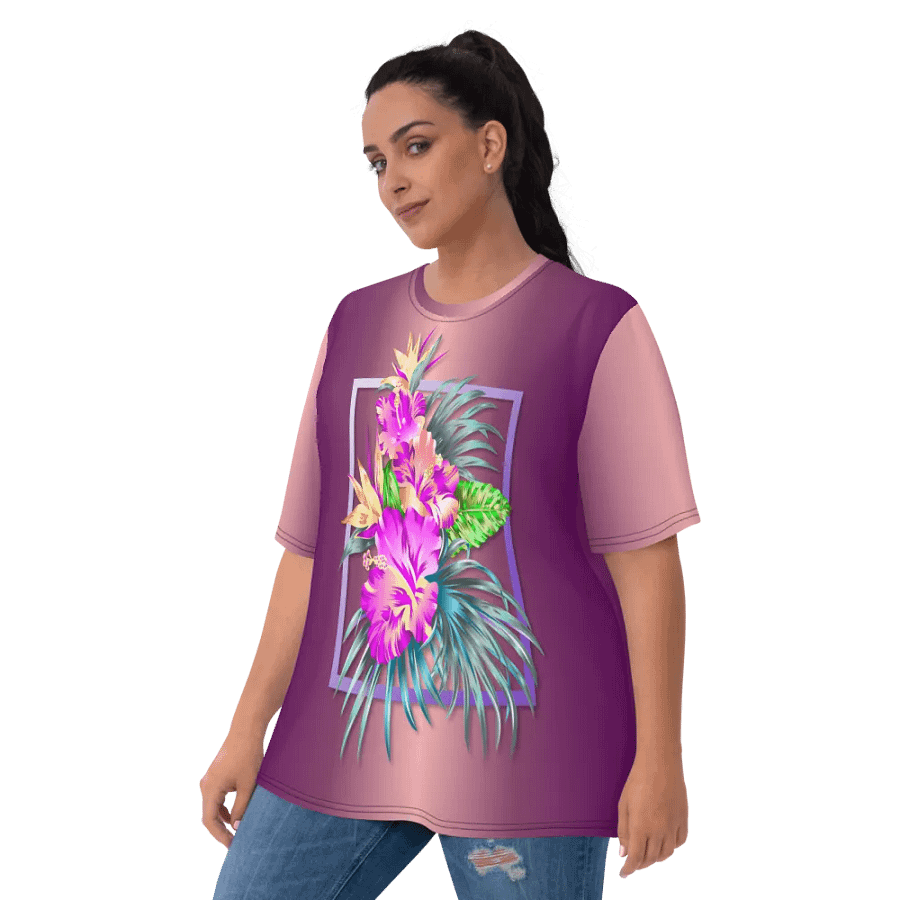 Tropical Floral All Over Print T-shirt product image (6)