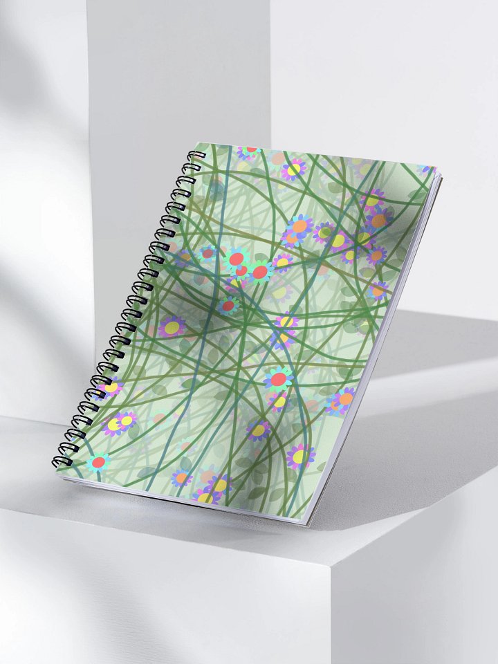 Vibrant Floral Delight Spiral Notebook product image (2)