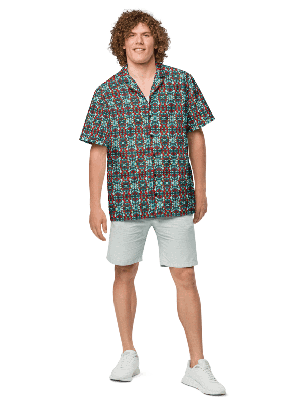 Green Stained Glass – Tropical Pattern Hawaiian Shirt product image (2)