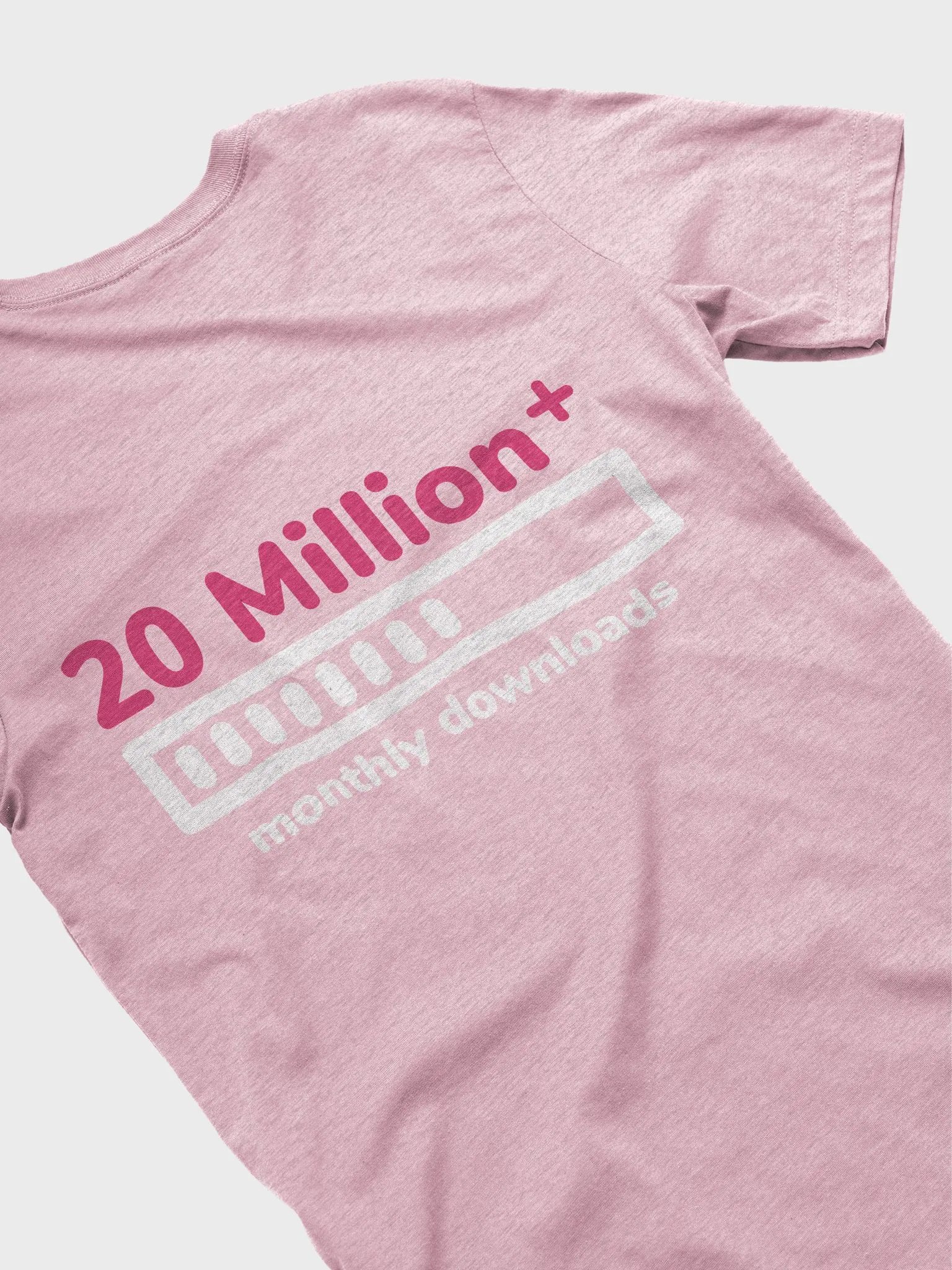 Temurin 20 Million + Monthly Downloads T-shirt - Orchid product image (4)