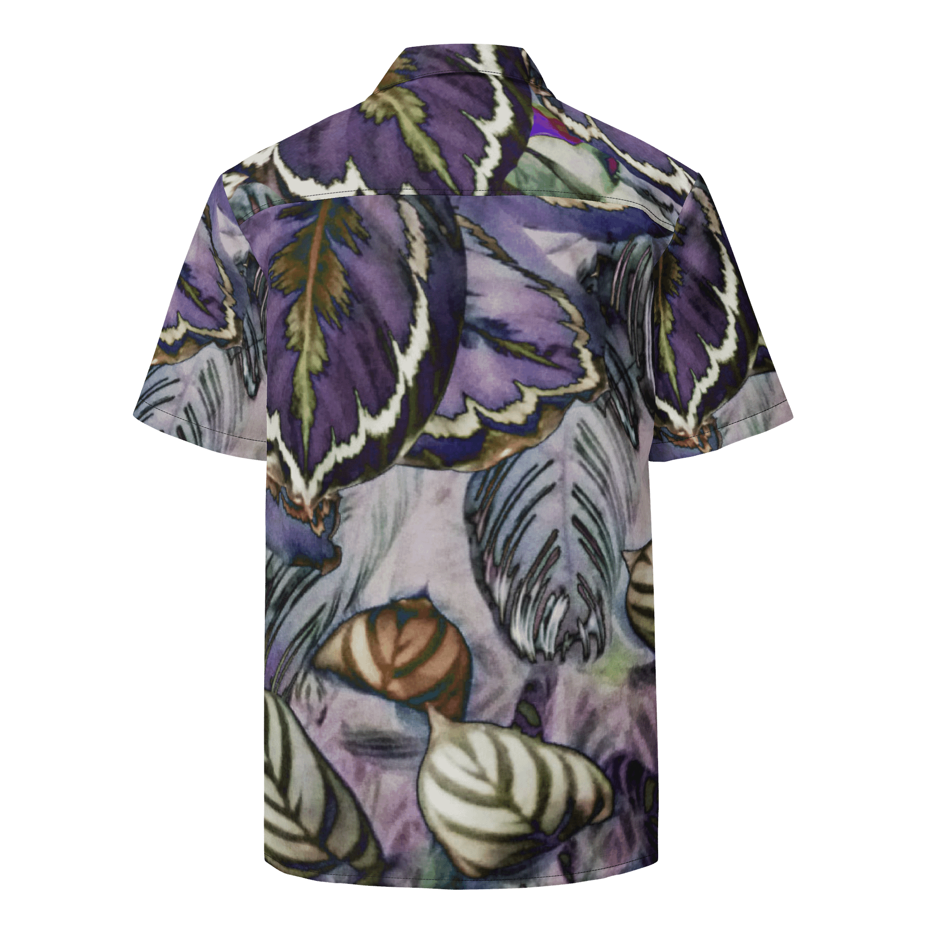 purple Leaves Hawaiian Shirt product image (2)