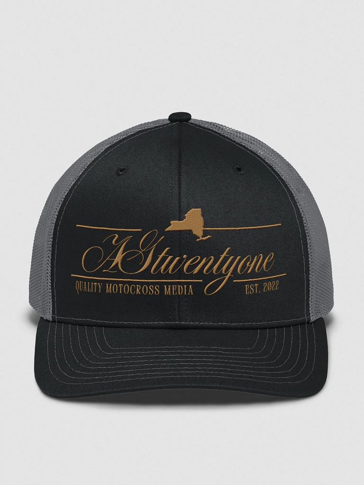 AG21 Script Trucker Hat (Brown) product image (1)