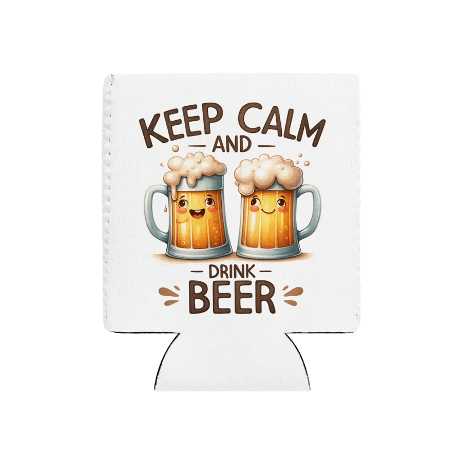 Keep Calm and Drink Beer Can Cooler – Insulated Holder for Cold Drinks product image (3)