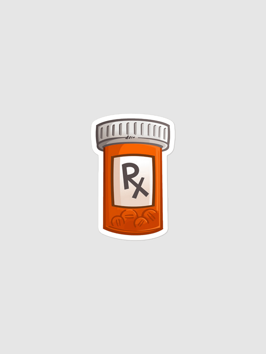 Pill Bottle - Bubble-free sticker product image (1)