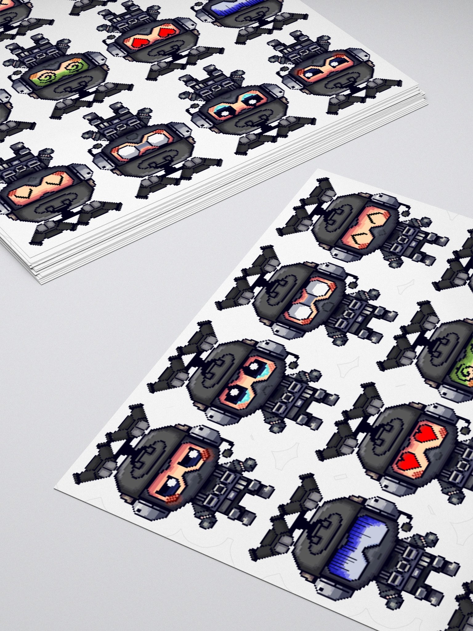 Pixy Stickers Collection (One Pieced, Must be Cut) By TikTok Creator SpSoldierPixel product image (11)