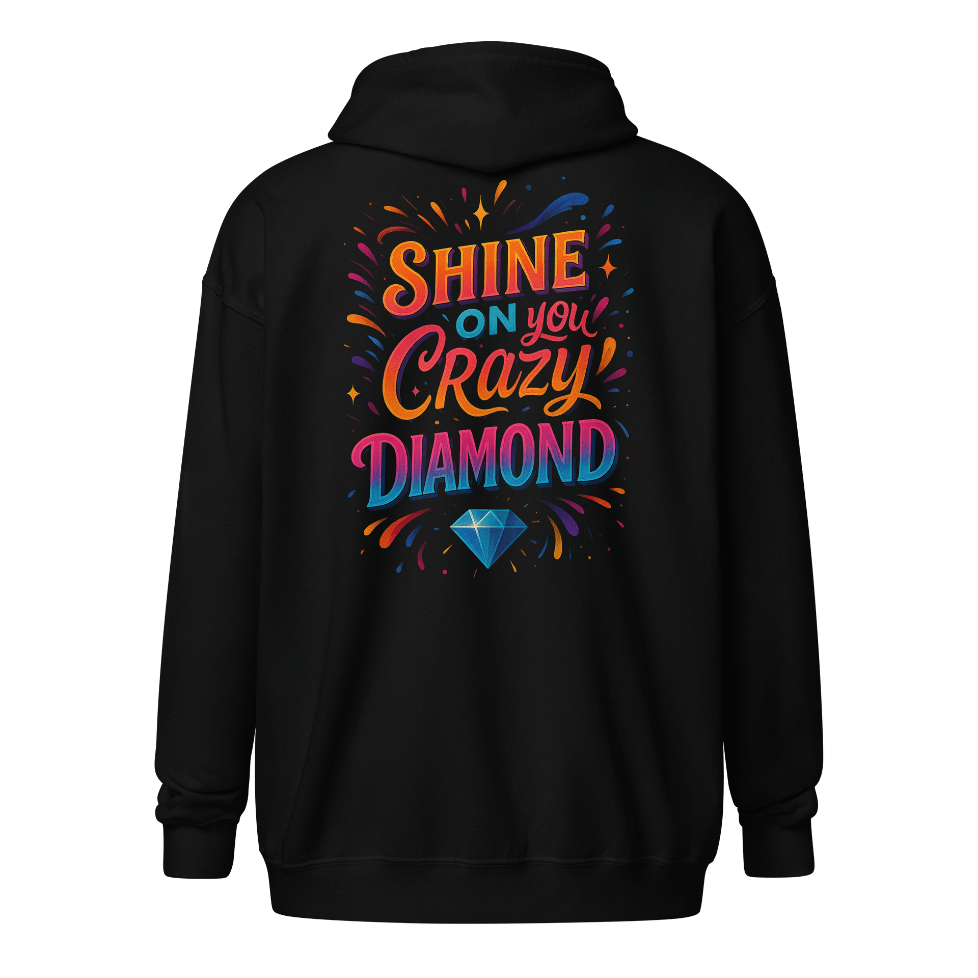 Shine On You Crazy Diamond Zip Hoodie – Bright & Positive product image (1)