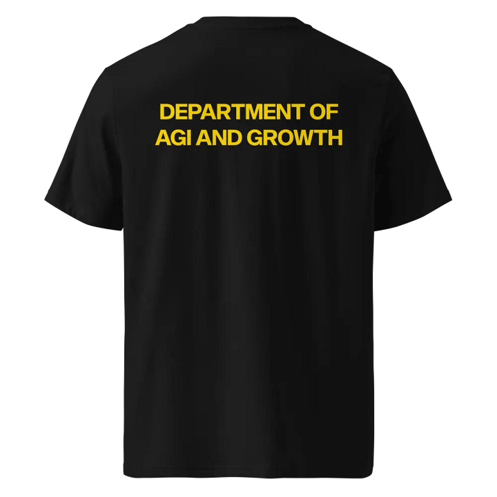 department of agi and growth t-shirt - 100% organic cotton product image (2)