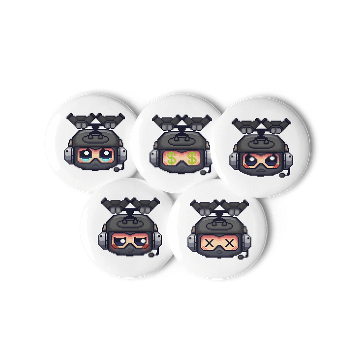 Set 5 Pixy Pins By TikTok Creator SpSoldierPixel product image (3)