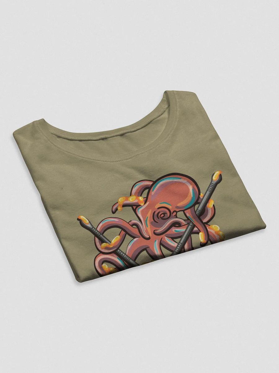 Dabbing Septopus Crop Top Shirt product image (4)