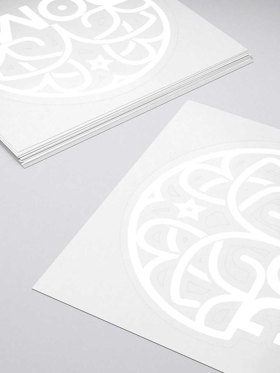 Dome White Logo Sticker product image (4)