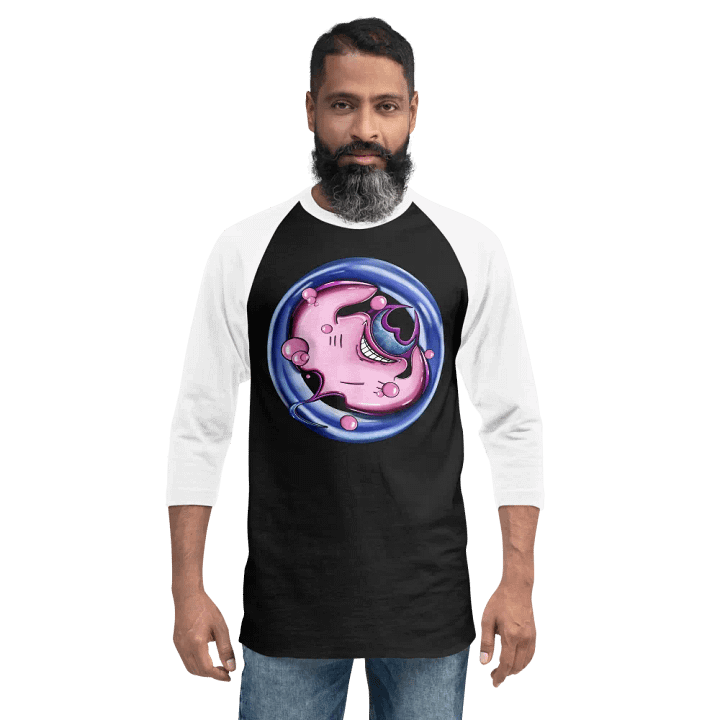 Whimsical Stingray Smiles Raglan Tee product image (11)