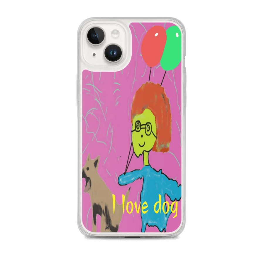 MagSafe® Clear Case for iPhone® : i love dog product image (1)