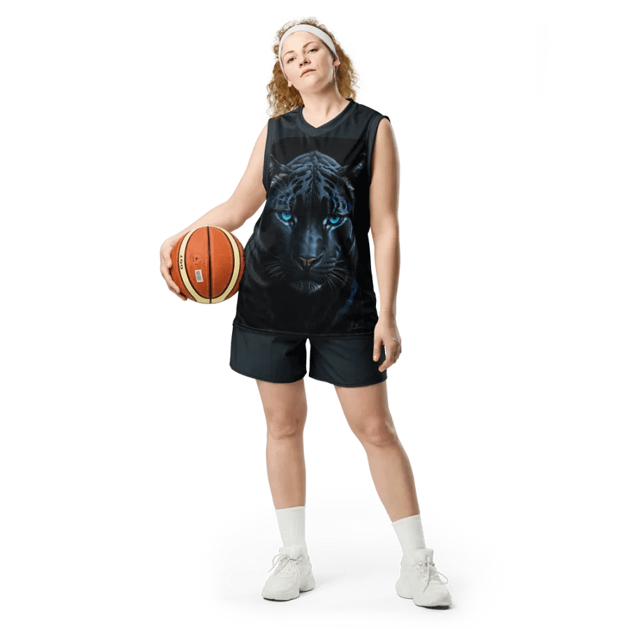 Mystic Panther - All-Over Print Basketball Jersey UPF50+ protection product image (5)
