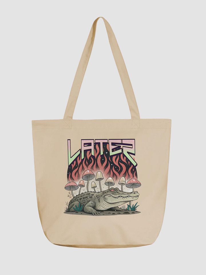 Later Alligator Mushroom Flaming Eco Tote product image (5)