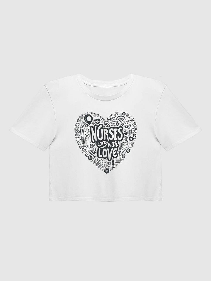 NURSES CARE WITH LOVE crop top product image (1)