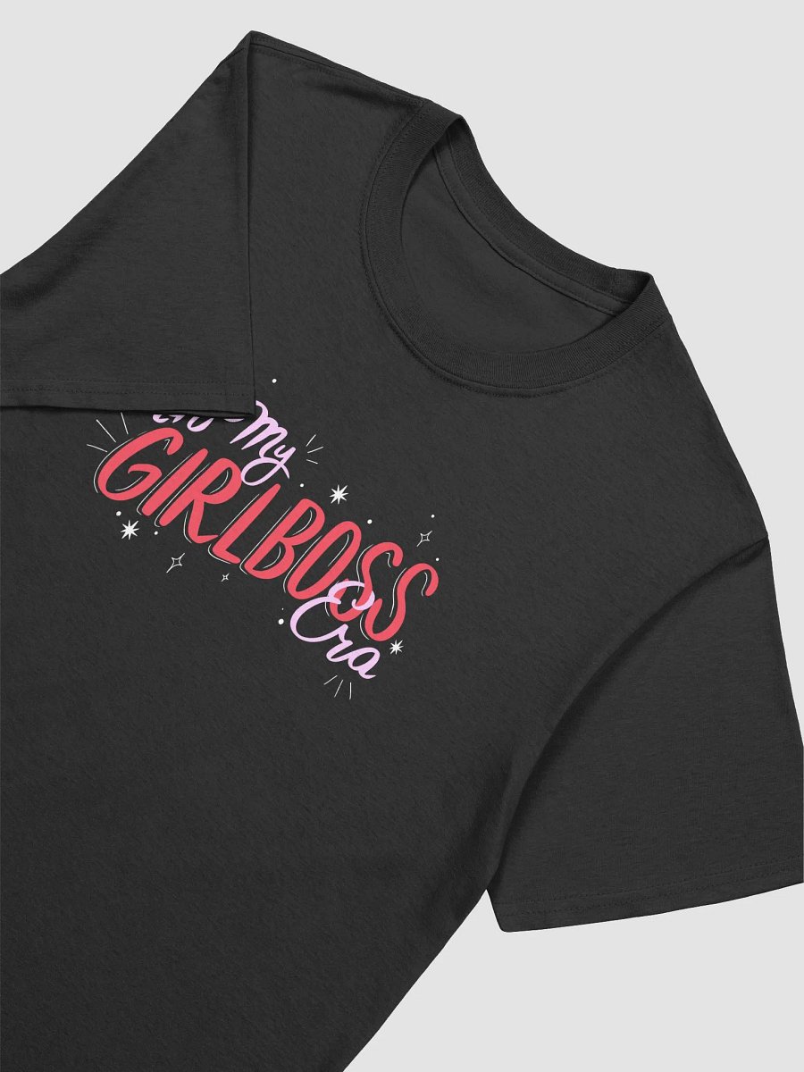 "In My GirlBoss Era" Black Unisex Tee (Dark Version) product image (3)