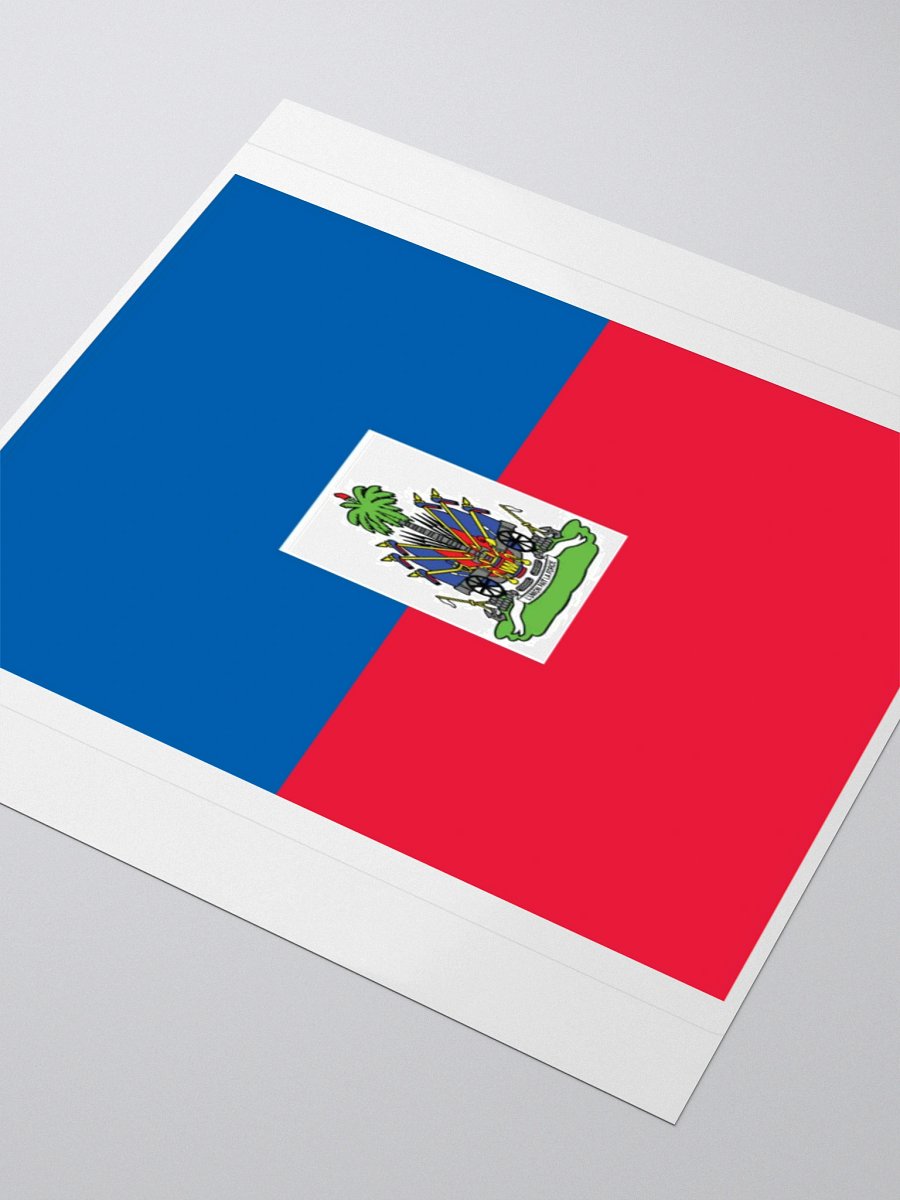 Haiti Flag Sticker | Coat of Arms Design | Durable Vinyl | 3 Sizes product image (8)