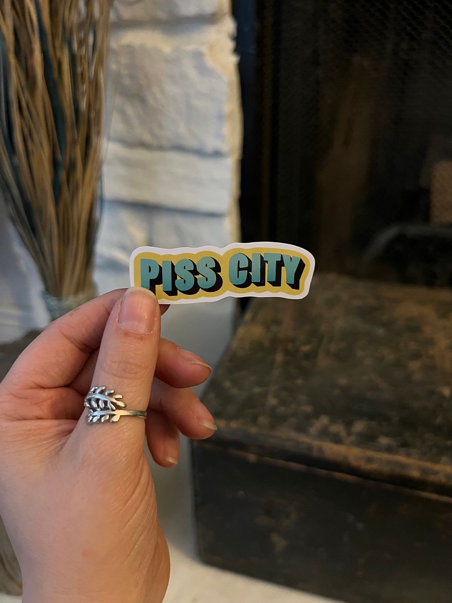 Piss City Text - Vinyl Sticker product image (1)