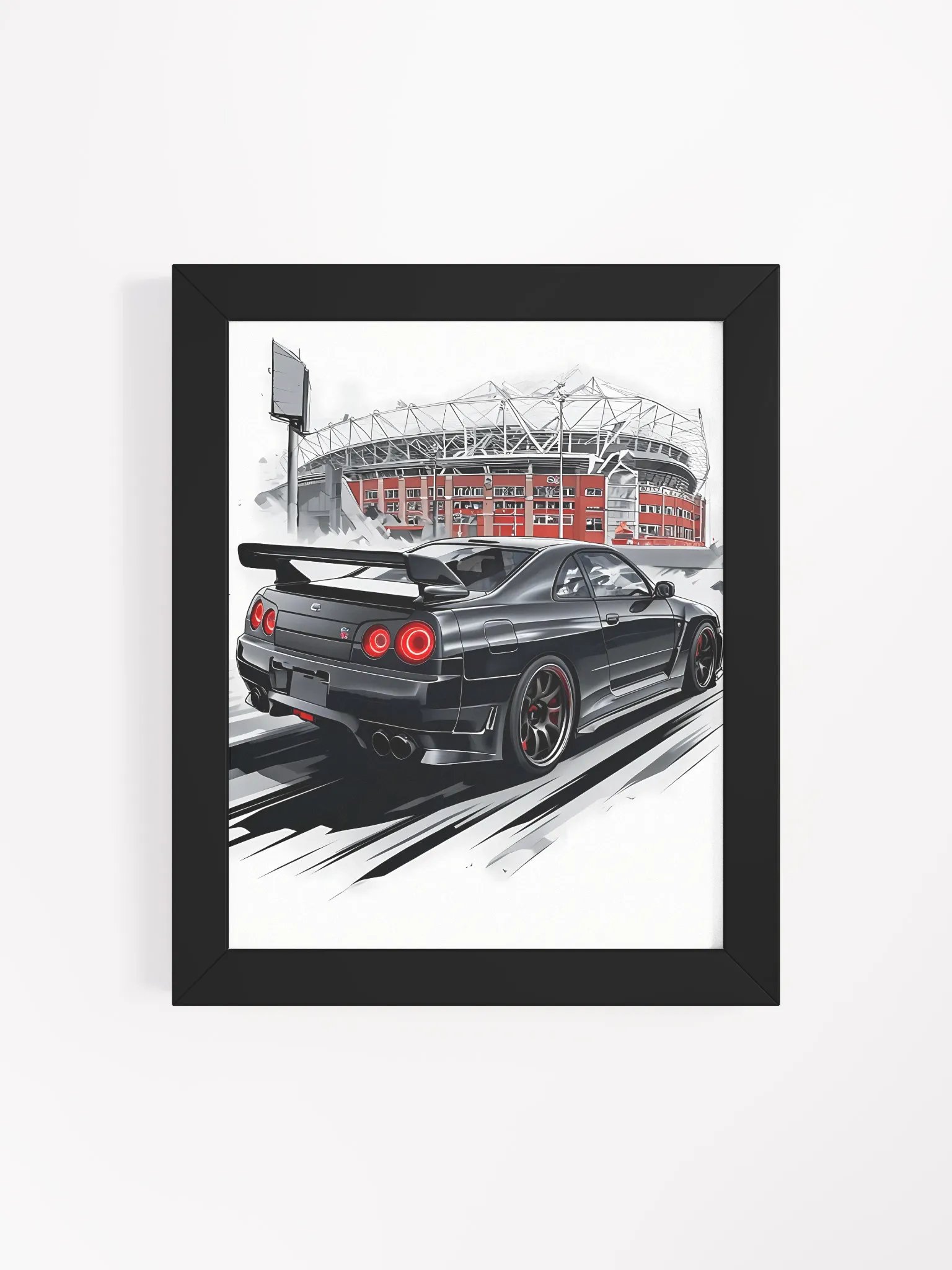Sleek Speedster Stadium Drive Poster product image (5)