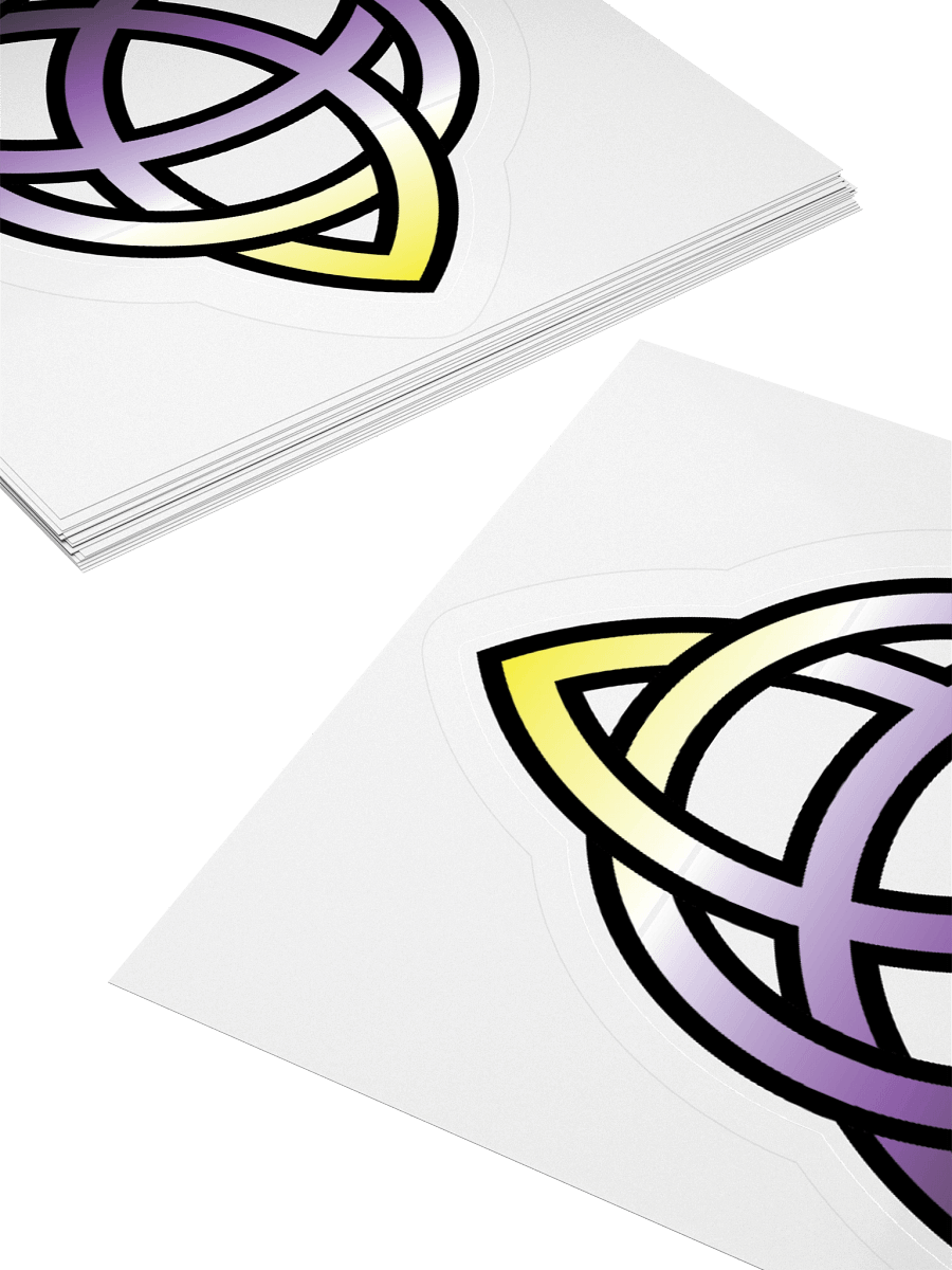 Non-binary Pride Gradient Celtic Knot Sticker product image (10)