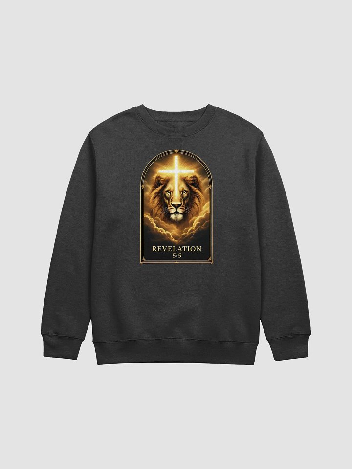 Lion of Judah Christian Premium Crewneck Sweatshirt | Revelation 5:5 product image (4)