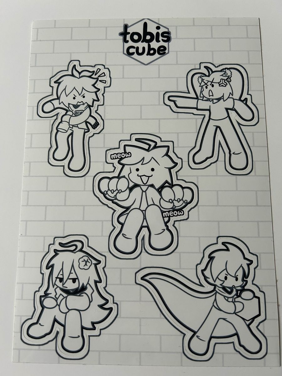 Tobis Cube Sticker Sheet, Vol. 1 product image (1)