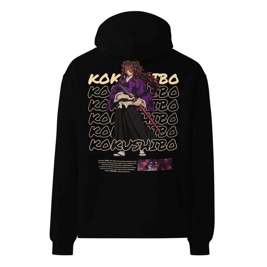 Premium Unisex Oversized Kokushibo Hoodie From Demon Slayer product image (10)