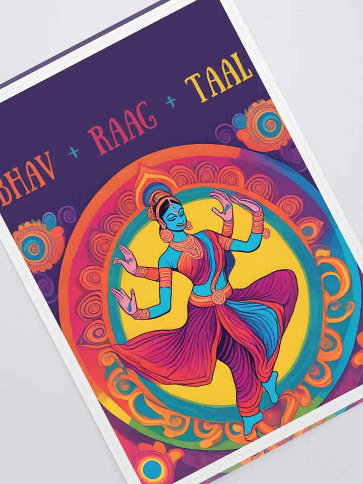 Bharatnatyam Incarnation Stickers With Background product image (1)