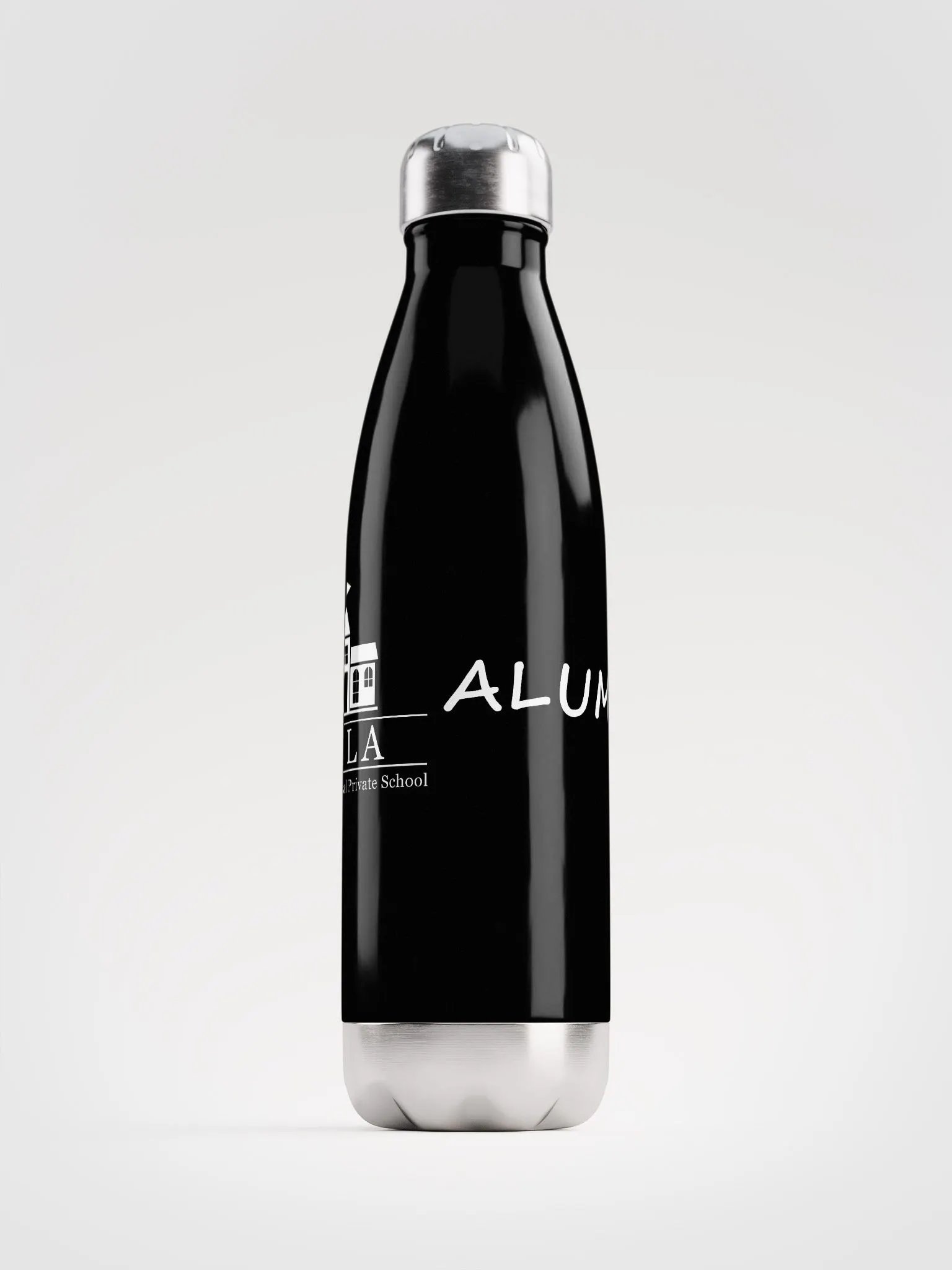 SELA Alumni Stainless Steel Water Bottle (black) product image (1)