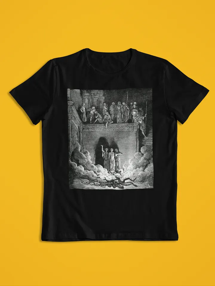 The Fiery Furnace Gustave Dore Bible Illustration Unisex T-Shirt product image (1)