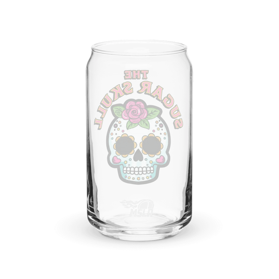 The Sugar Skull - Can Shaped Glass product image (4)