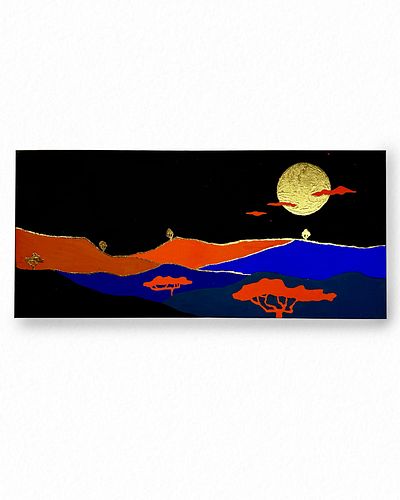 Home 🏜️ 

Because it  became my home

Gouache, golden leaves, canvas
Size 70x30

2023, Israel