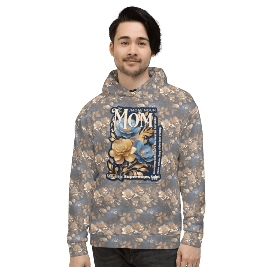 Funny Mom Floral All Over Print Hoodie product image (10)