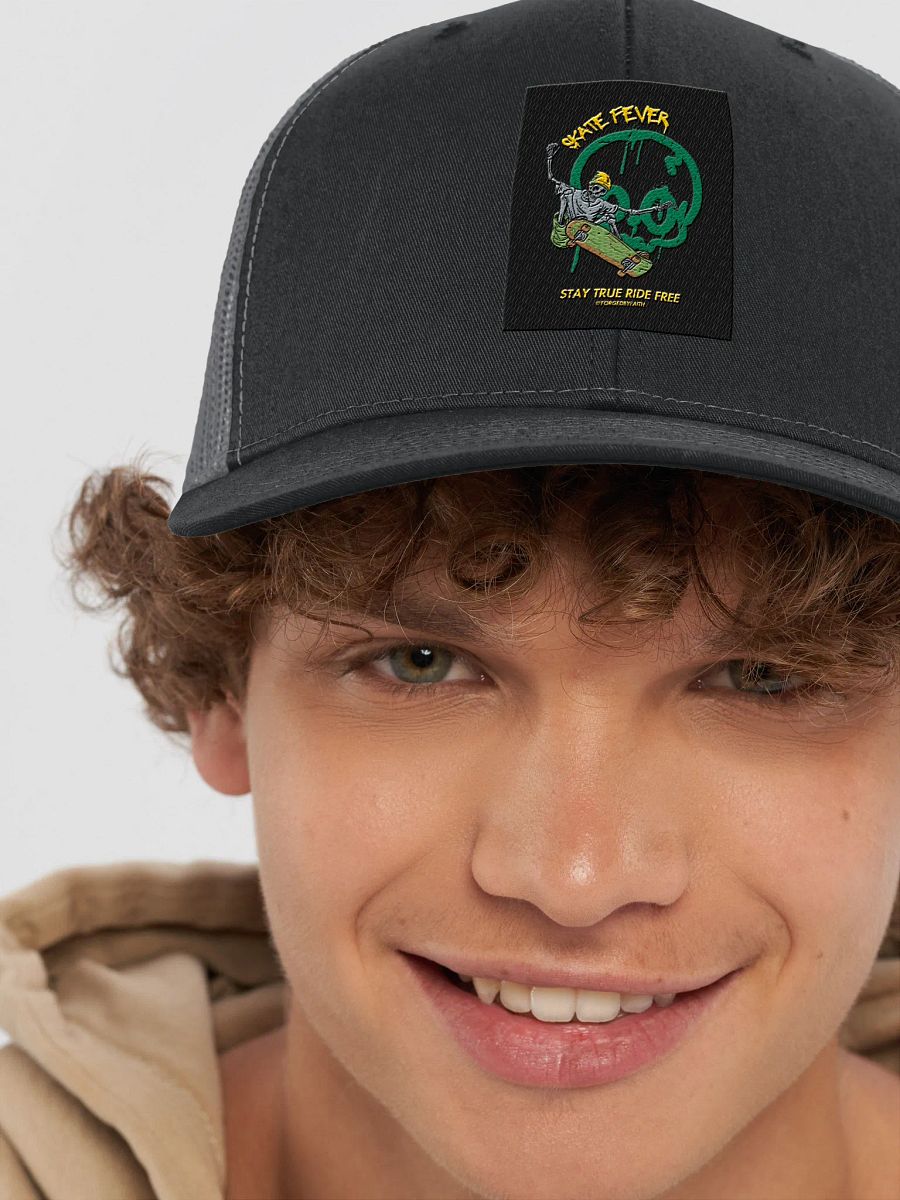 Skate Fever Skeleton Trucker Hat product image (50)