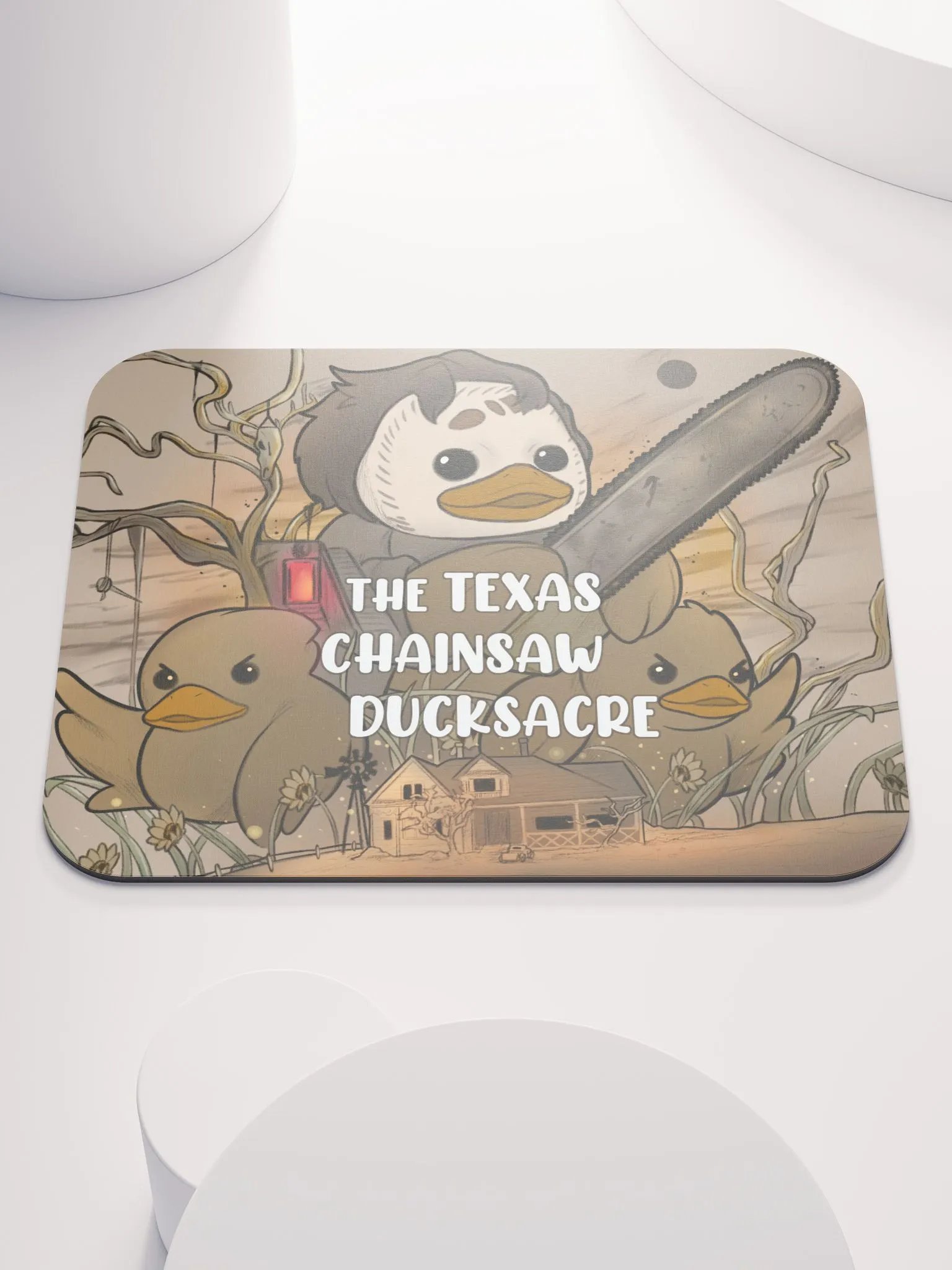 The Texas Chainsaw Ducksacre Mouse Pad product image (1)