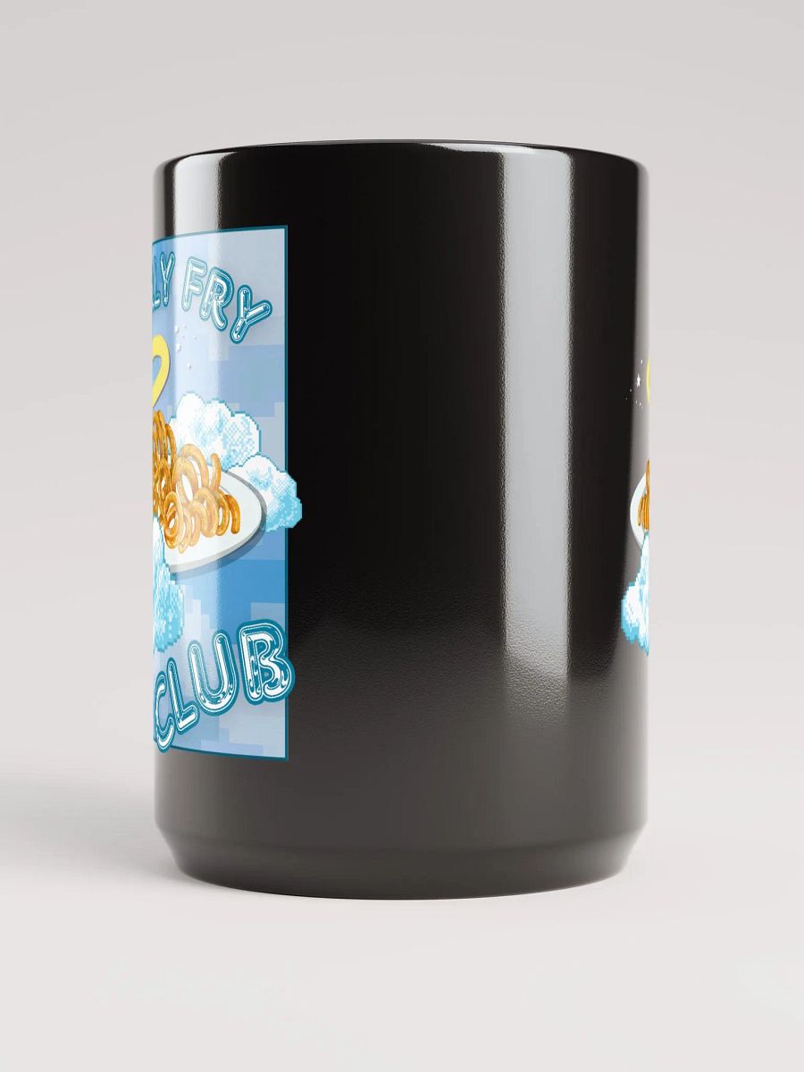 CURLY FRY CLUB black glossy mug product image (2)