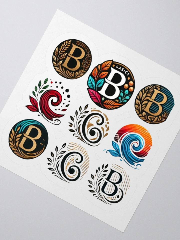 Whimsical Swirls Kiss Cut Stickers Set product image (5)