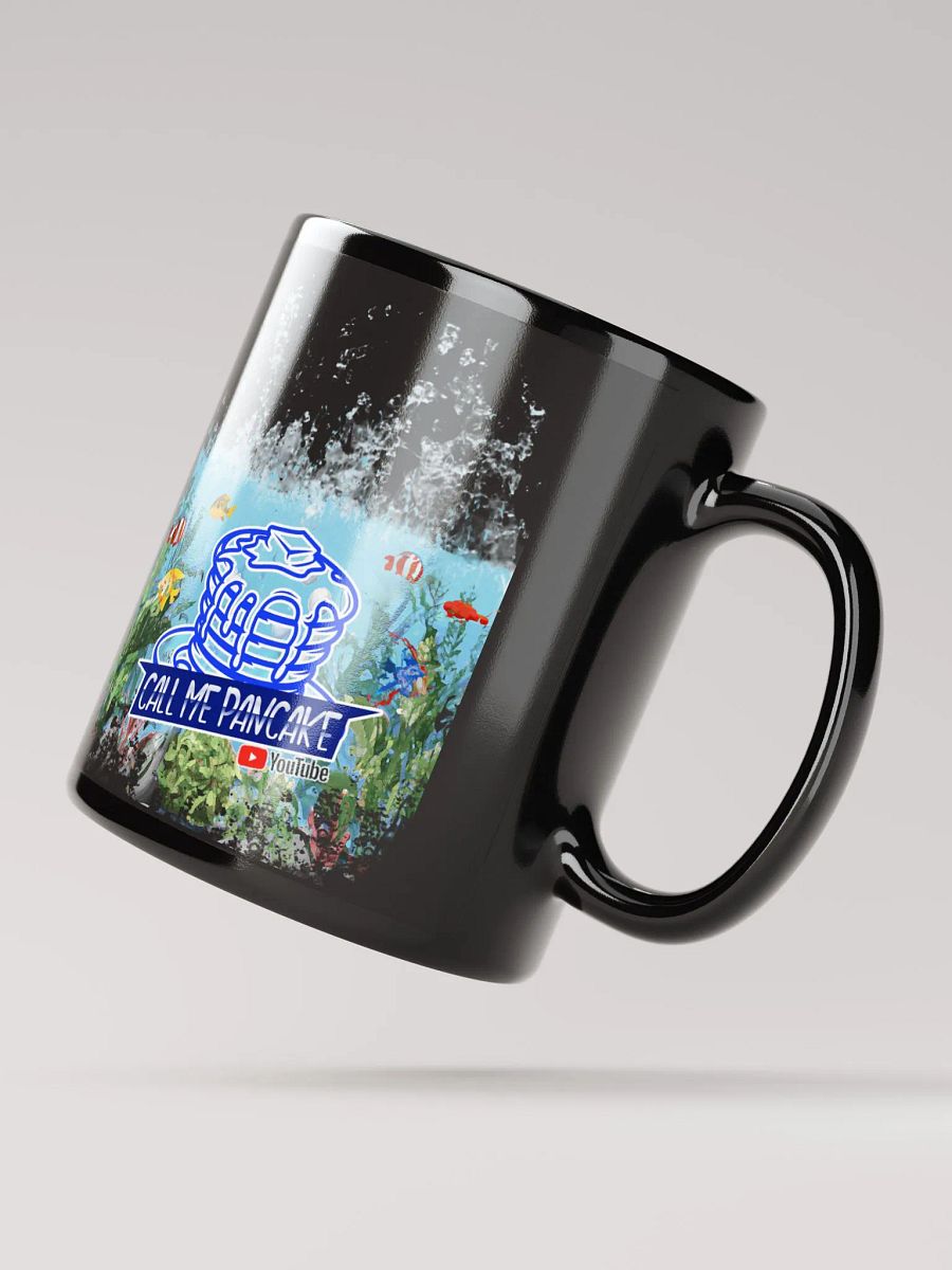 Pancake Aqua Mug in black product image (2)