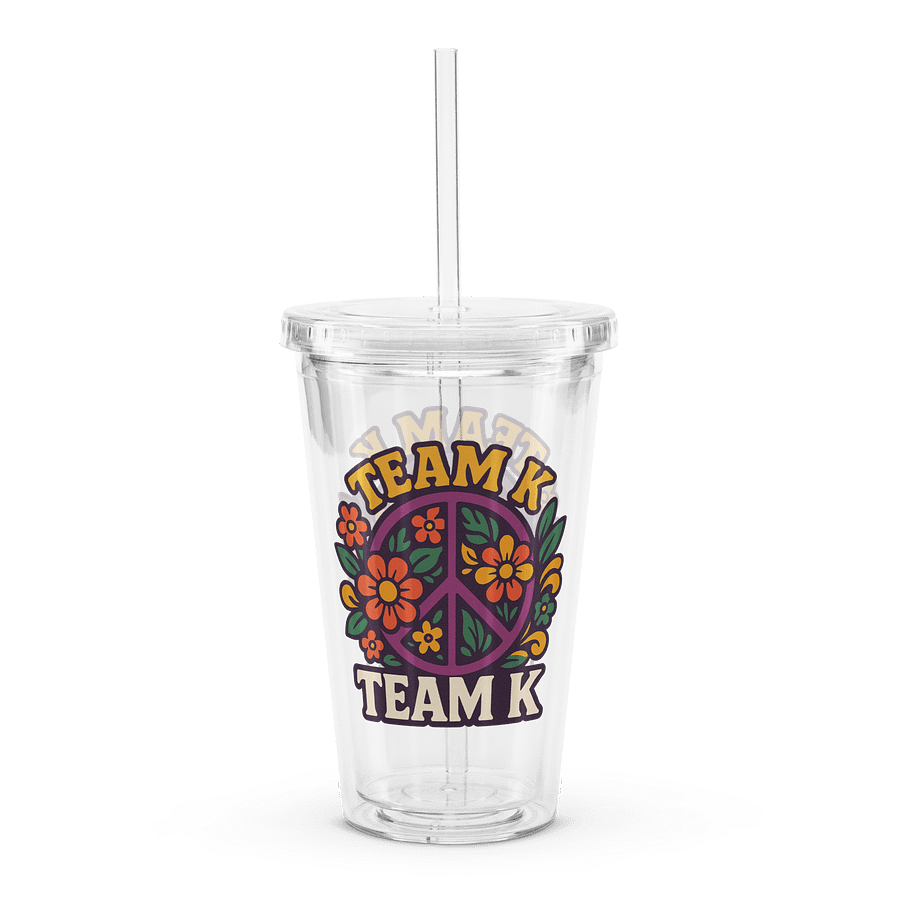 Team K 1960's Clear Plastic Tumbler product image (2)