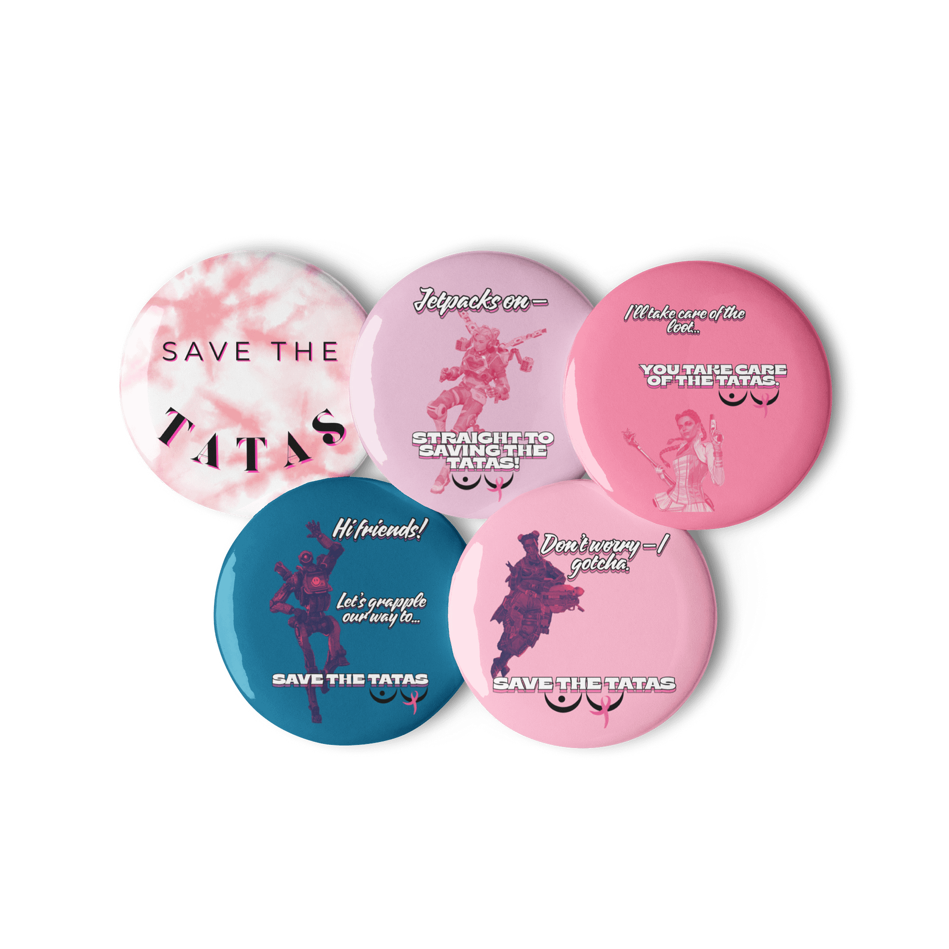 Apex Save The Tatas Pins product image (3)