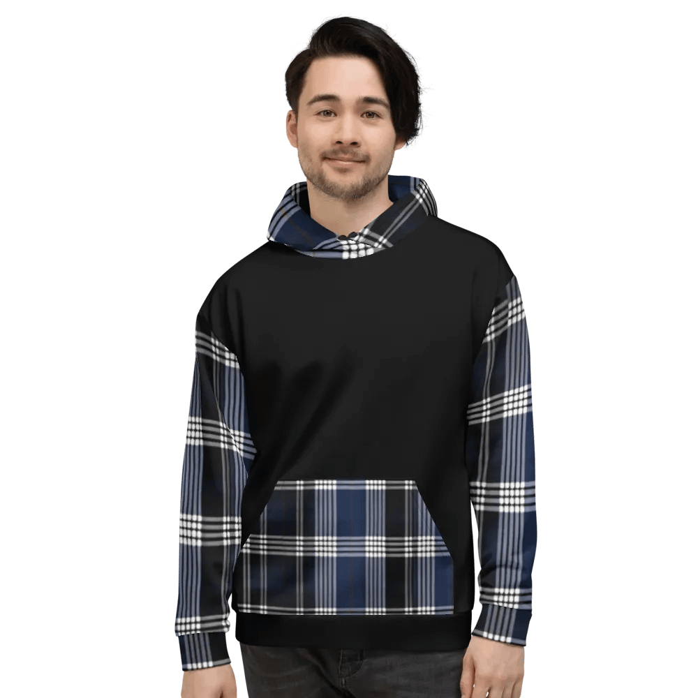 Blue Tartan Brit Artz Hoodie product image (11)