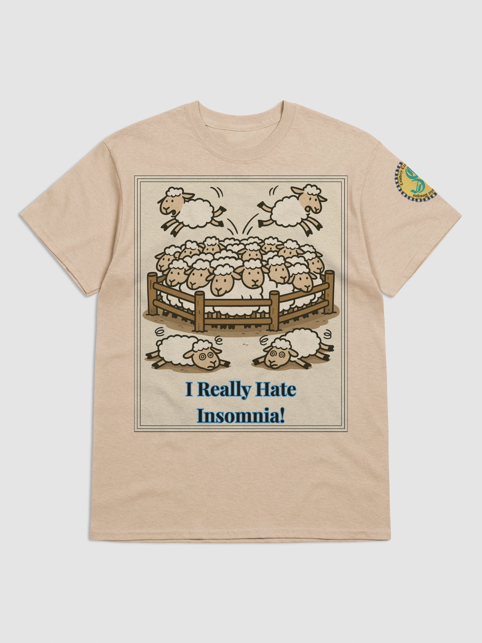 I Really Hate Insomnia (Both) Gildan Heavyweight T-Shirt Colors (3) product image (47)