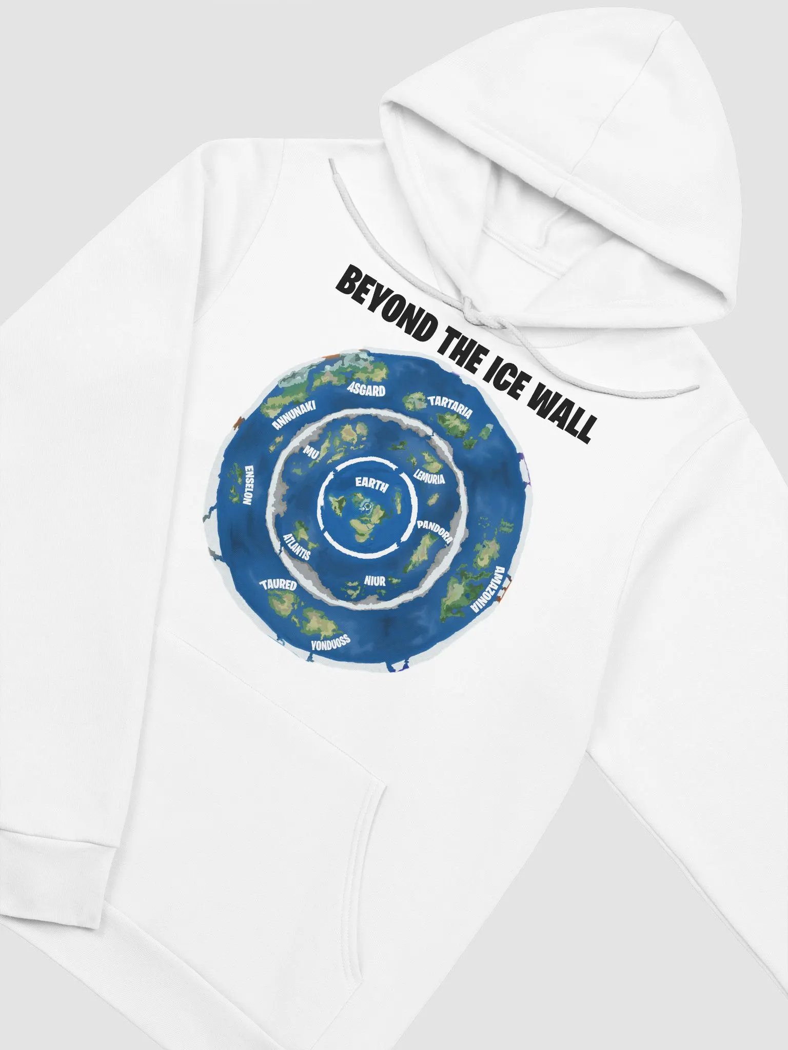 Premium Supersoft Hoodie Beyond The Ice Wall Map product image (10)
