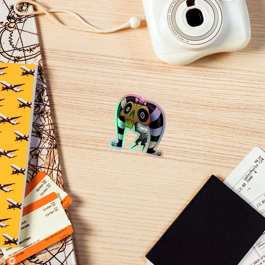 HOLO GRINKLE STICKER product image (5)