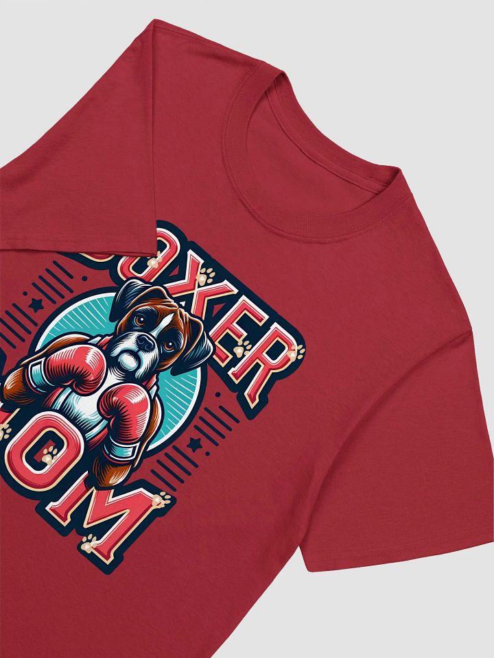 Boxer Mom T-Shirt: Boxer Dog with Boxing Gloves Design product image (7)