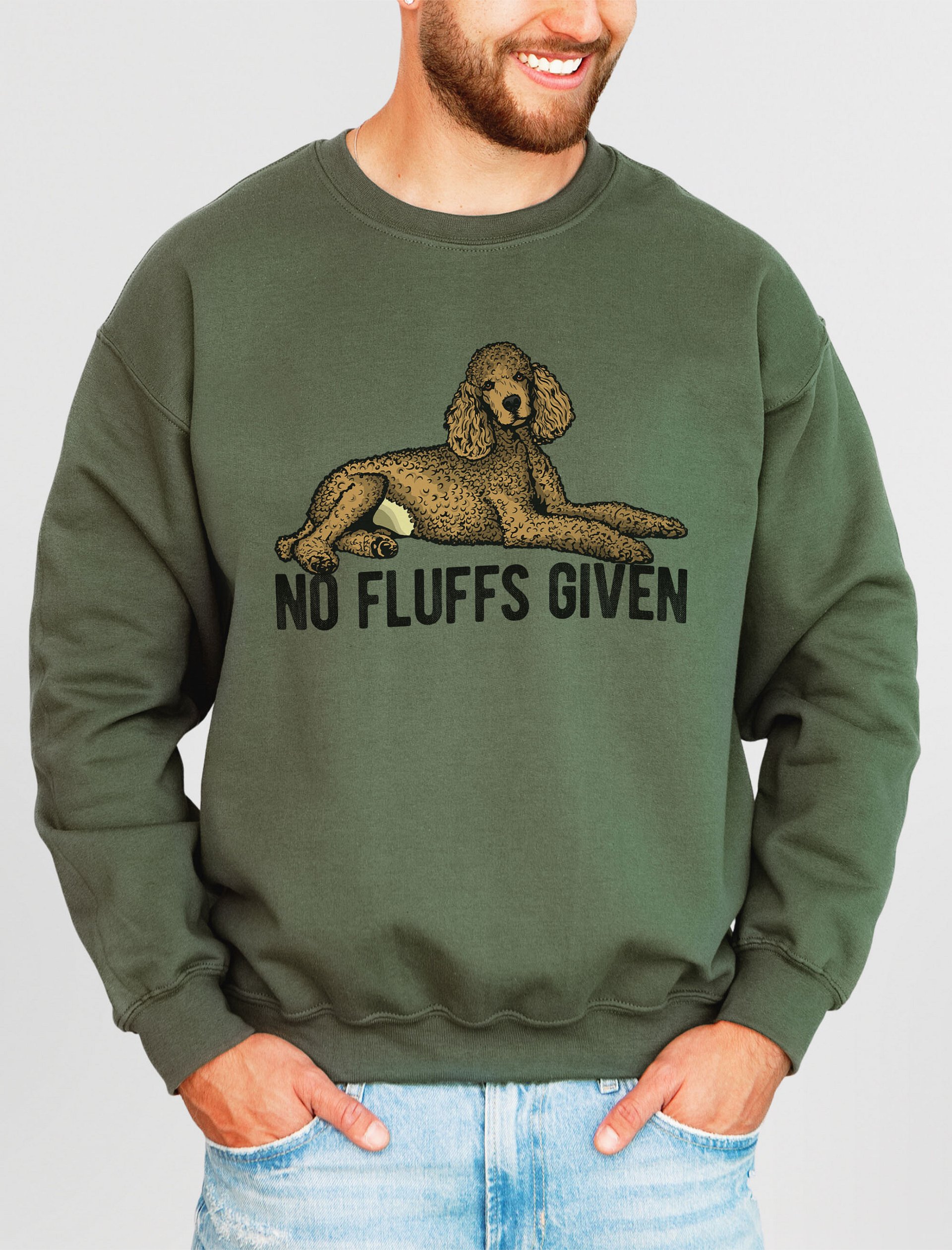 No Fluffs Given Sweatshirt of a Standard Poodle | Funny Shirt for Poodle Paw-rents product image (13)