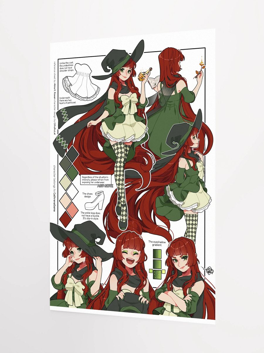 Cathrena Reference Sheet Poster product image (3)