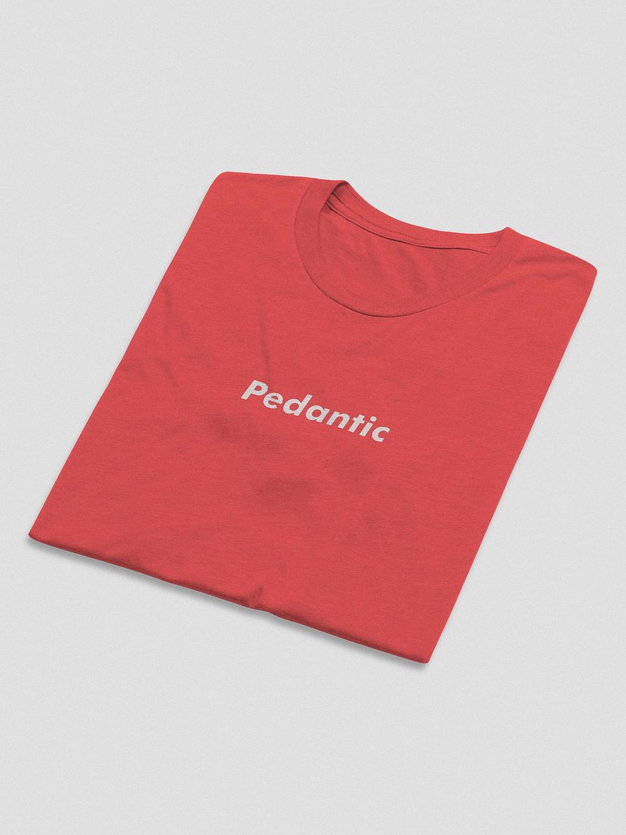Pedantic T-Shirt (White Text, Tri-Blend) product image (52)