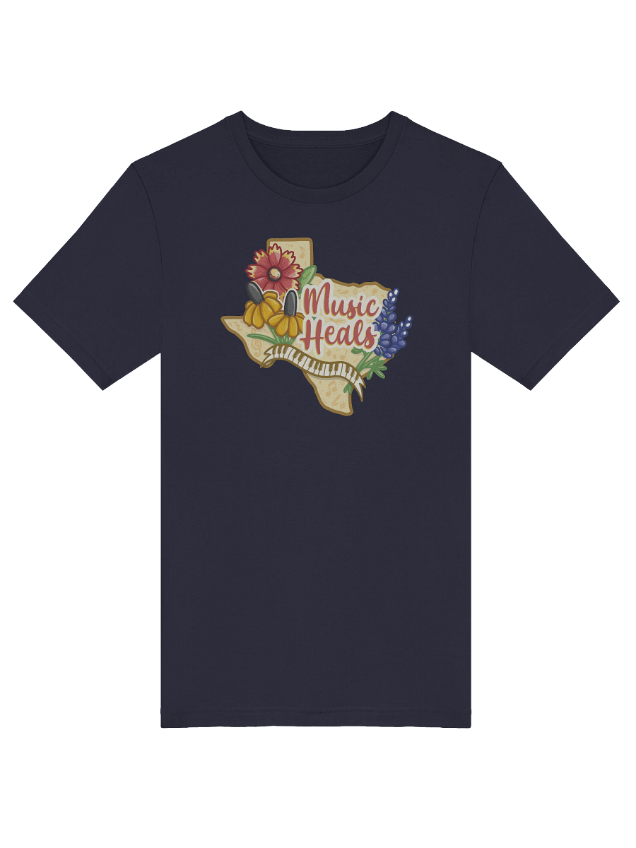 "Music Heals" Cotton T-shirt product image (53)