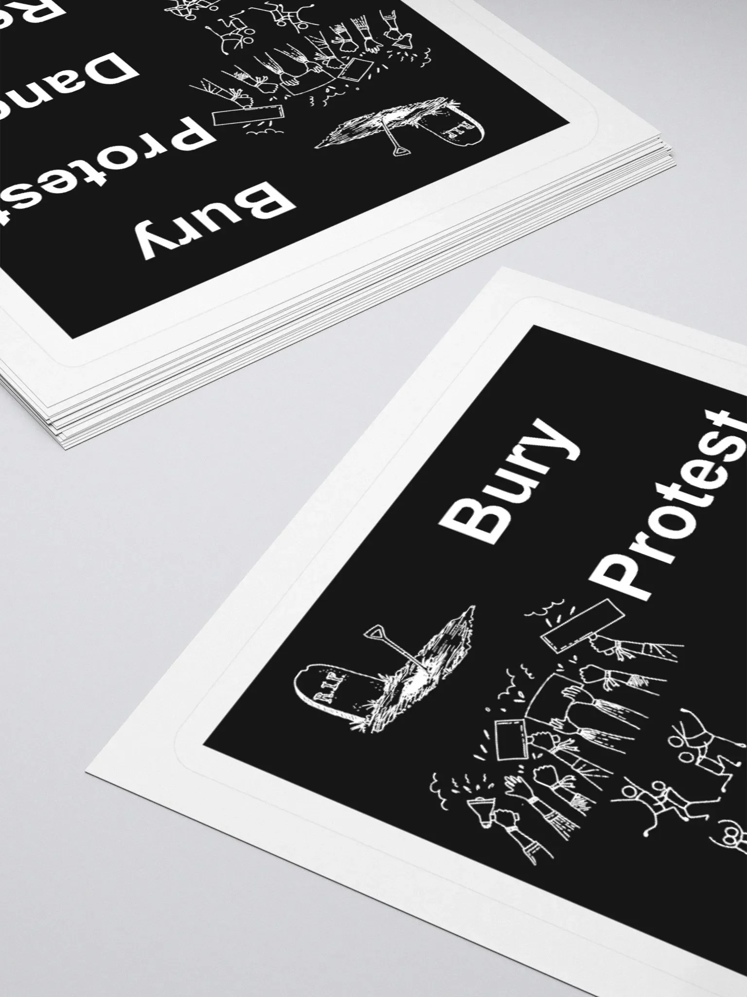 BDPR Sticker (White) product image (4)